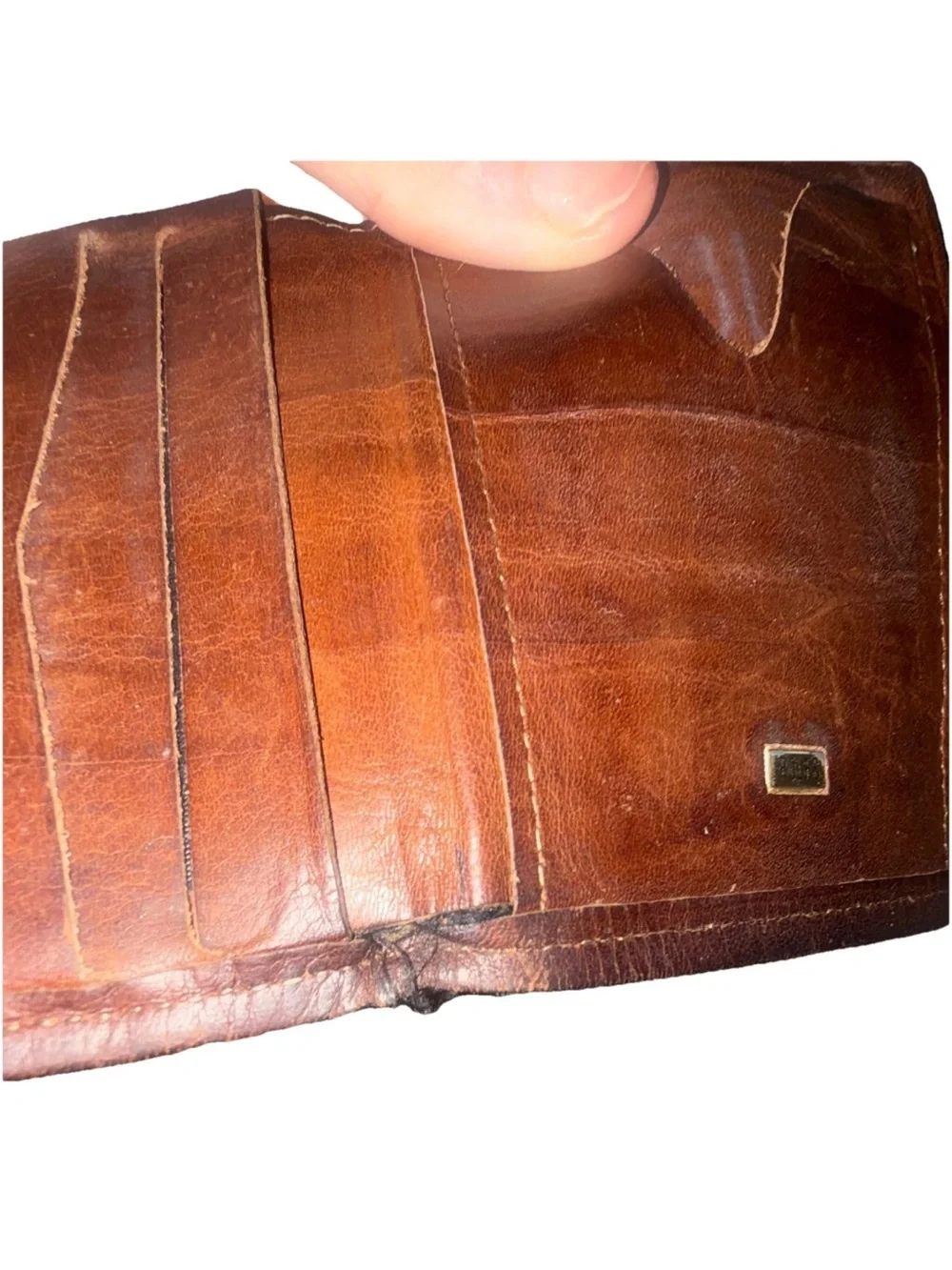 Rolfs Dark Brown Leather Compact Wallet